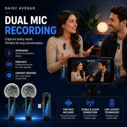 Professional Wireless Lavalier Microphone