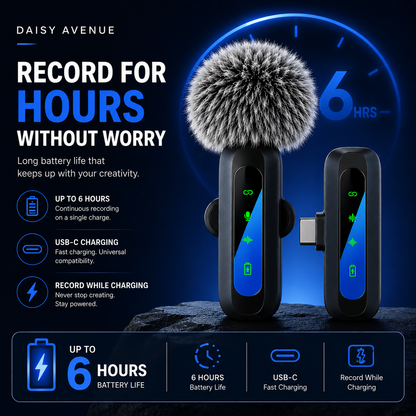 Professional Wireless Lavalier Microphone
