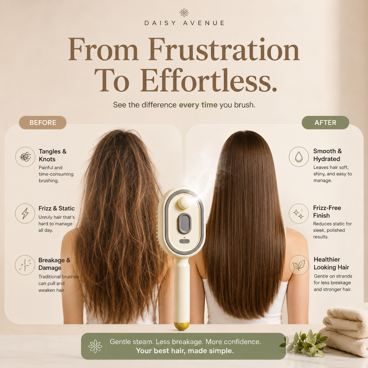 Electric Detangling Steam Brush