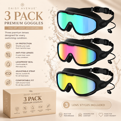 Vision Guard Swimming Goggles Bundle