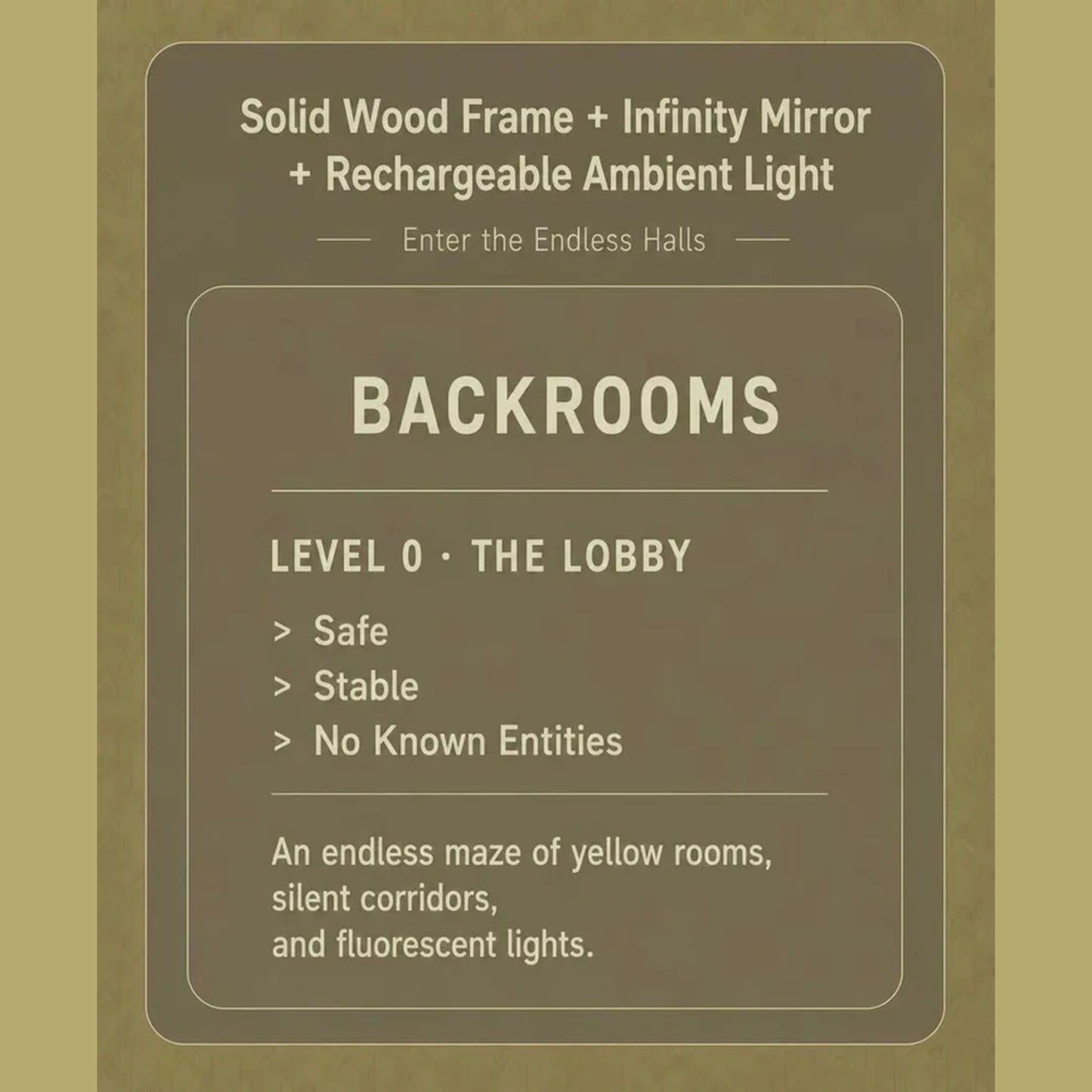 Backrooms Infinity Mirror Diaroma